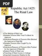 Re Public A CT 1425: The Rizal Law