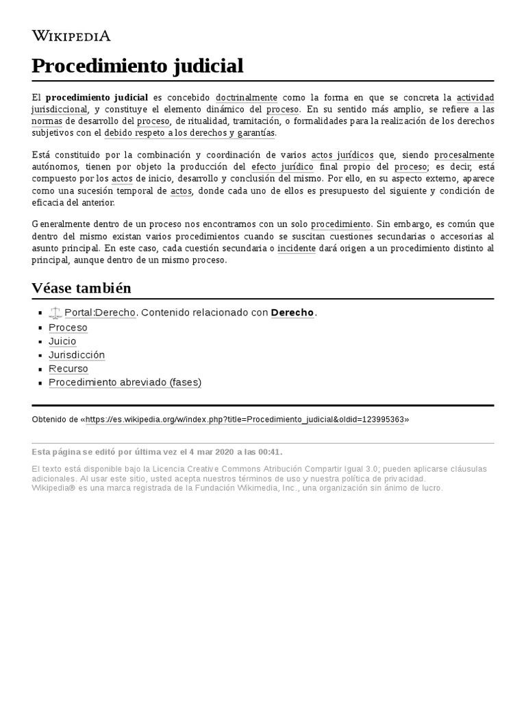 Procedimiento Judicial | PDF | Derecho | Informática