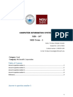 MIS - 107 MID Term - 1: Computer Information Systems