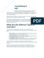 What Is Journalizing in Accounting