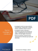 Métodos de Investigación en Literatura