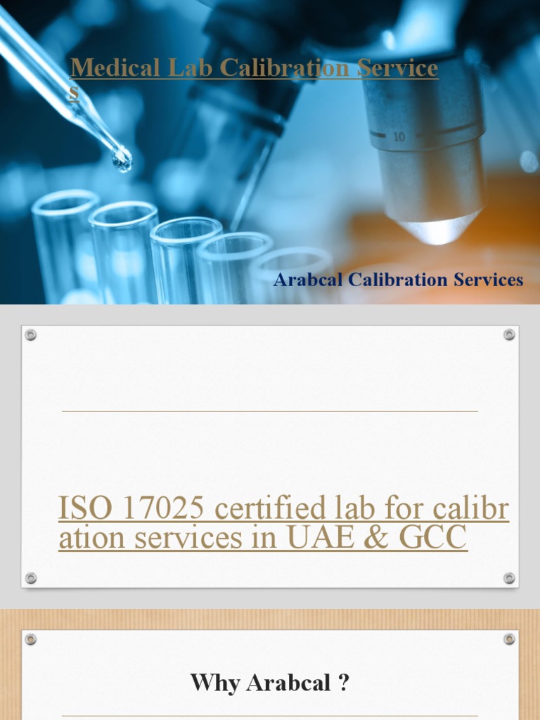 Medical Lab Calibration Services PDF