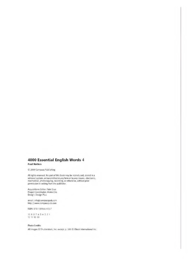 4000.essential - English.words.4 With Answer Key | PDF