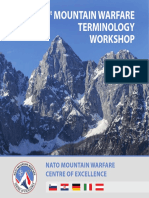 1 Mountain Warfare Terminology Workshop