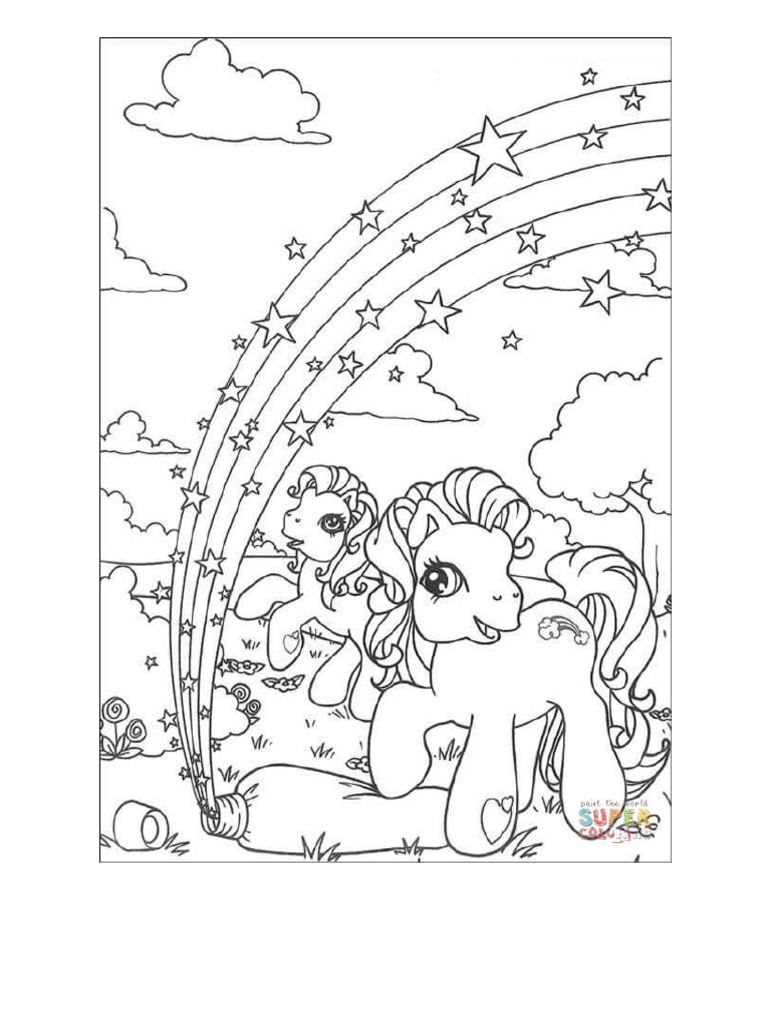 Little Pony Coloring Page - Free Printable Coloring Pages | PDF