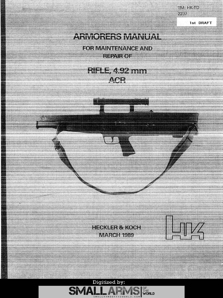 Armore's Manual For The G11 Rifle | PDF