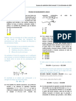 Examen de Admisión UDEA 2021-1 Jornada 7 Solucionario