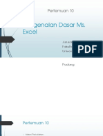 Pengenalan Dasar Ms. Excel - Muhammad Osama Reski