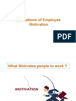 Foundations of Employee Motivation