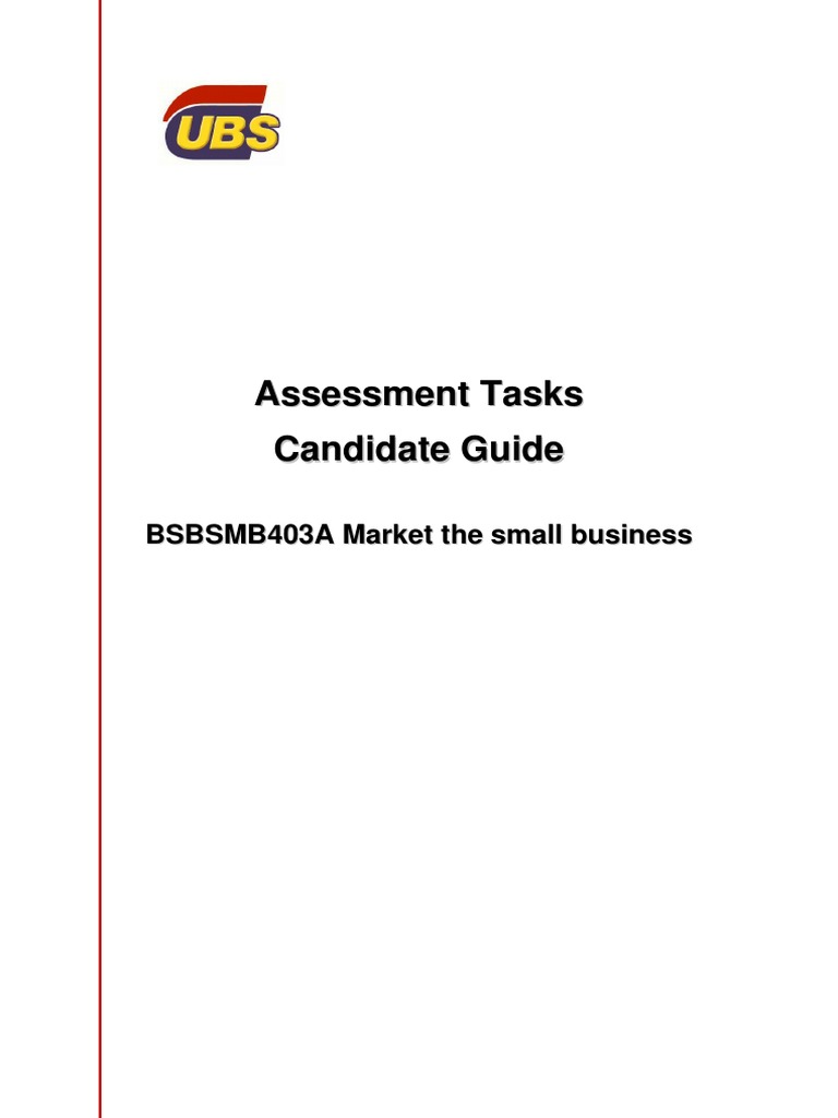 BSBSMB403A Sample Candidate Guide | PDF | Marketing Strategy | Marketing