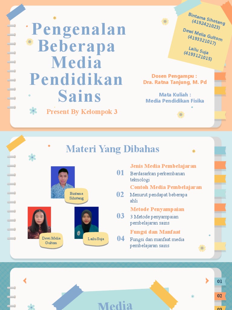 (PPT Kel.3) Pengenalan Beberapa Media Sains | PDF