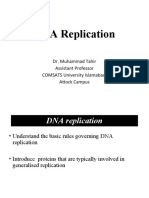 DNA Replication: Dr. Muhammad Tahir Assistant Professor COMSATS University Islamabad, Attock Campus