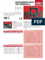 Current Transformers With 6.3Mm Fast-On Terminals: Description