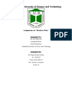 Ahsanullah University of Science and Technology: Assignment On "Business Plan"