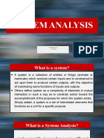 System Analysis Overview