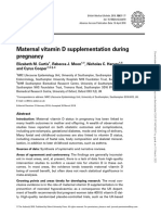 Maternal Vitamin D Supplementation During Pregnancy: Invited Review