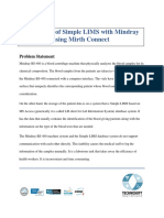 Integration of Simple LIMS With Mindray Using Mirth White Paper