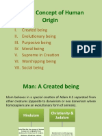 Islamic Concept of Human Origin
