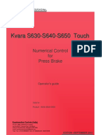 KVARA S630-S640-S650 Touch ENG Operational Manual