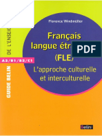 Français Langue Étrangère (FLE) L'approche Culturelle Et Interculturelle