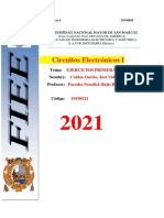 Circuitos Electrónicos I UNMSM Ejercicios Práctica