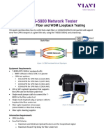 T-Berd /MTS-5800 Network Tester: CPRI Check, Dark Fiber and WDM Loopback Testing