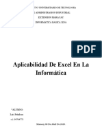 Aplicabilidad Excel (Luis Peñaloza)
