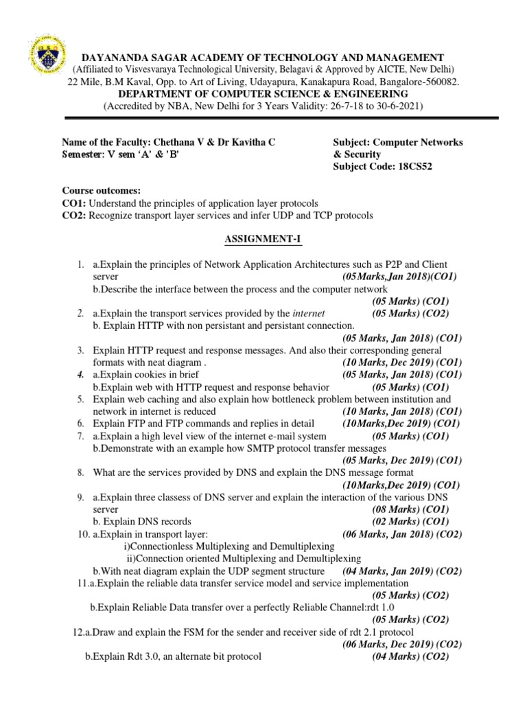 Assignment CN 2020-21 | PDF | Network Congestion | Transmission Control ...