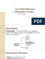 Software Fault-Tolerance Fundamental Concepts: Ms. Arfaa Asaf