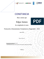 Extensionistas - 2020 - Constancia de Participación