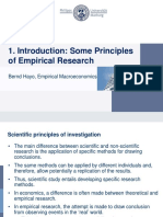 Introduction: Some Principles of Empirical Research: Bernd Hayo, Empirical Macroeconomics