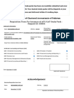 Requisition Form For Issuance of AFC - CAF Study Pack Preview - The Institute of Chartered Accountants of Pakistan