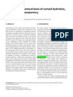 The Electrochemical Basis of Corneal Hydration, Swelling, and Transparency