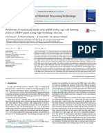 Prediction of Maximum Initial Strip Width in The Cage Roll Forming Process of ERW Pipes Using Edge Buckling Criterion