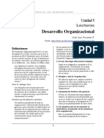 Desarrollo Organizacional: Lecturas