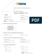 Jump Math - Content Review Lesson Objective: Concepts in Multiplication - Part 1