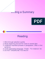 Summary Writing