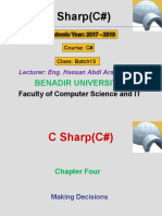 C Sharp (C#) : Benadir University