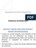 Depository & Non Depository: Financial Intermediary