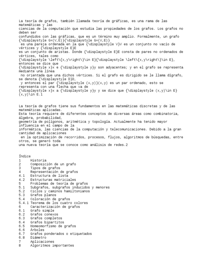 Introducción a Grafos en C++ | PDF | Teoría de grafos | Combinatoria