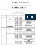 Structura Universitara FD Licenta 2020-2021
