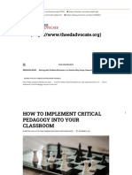 How To Implement Critical Pedagogy Into Your Classroom