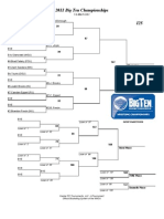 2011 Big Ten Brackets