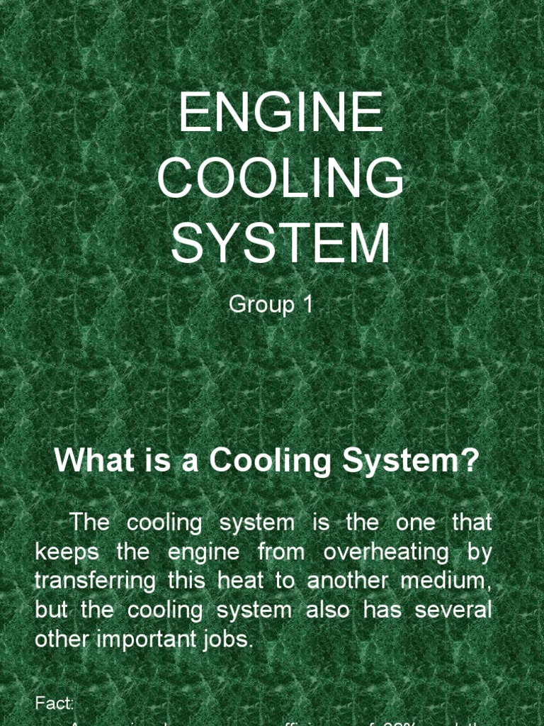 ENGINE COOLING SYSTEM EXPLAINED | PDF | Engines | Propulsion