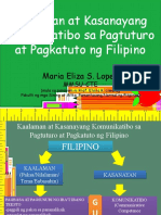 Kaalaman at Kasanayang Komunikatibo Sa Pagtuturo at Pagkatuto Ng Filipino 1