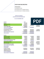 Ejercicio No 3 Estado de Flujo de Efectivo