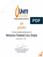 Facebook Live y Grupos - Mi Certificado