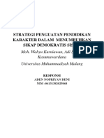 14 Aden Nopriyan Deni 06131382025068 Tugas Pendidikan Karakter. Respon