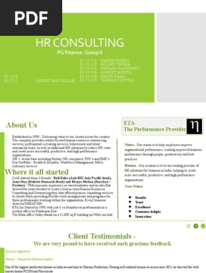 Consulting proposal