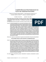 Gestão de Competências Profissionais Na Formação de Administradores